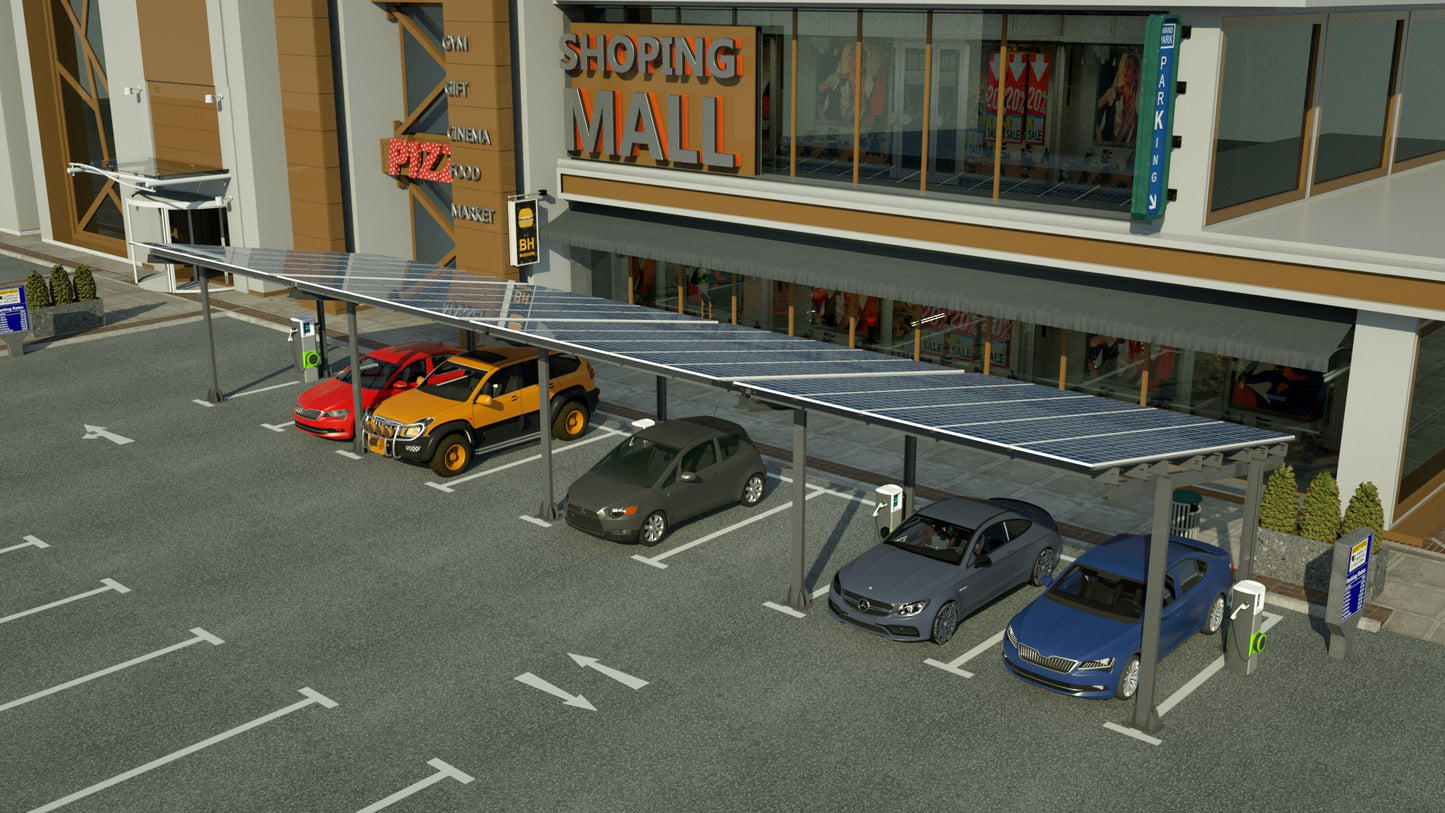 CARPORT U - COLUMNS- MAIN MODULE