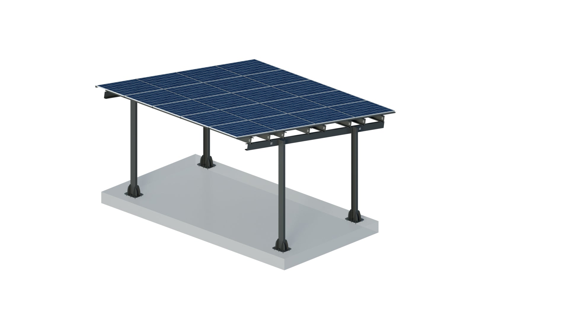 CARPORT U - COLUMNS- MAIN MODULE